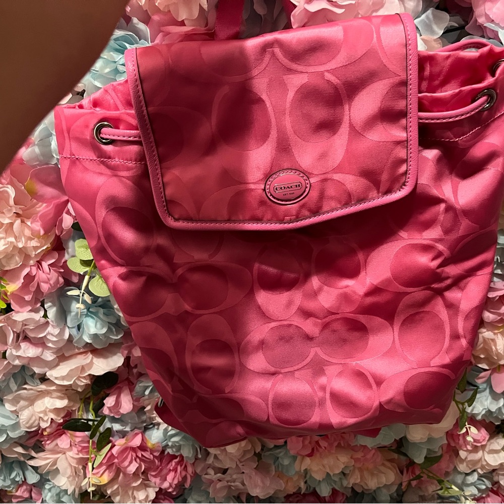 Coach Pink Women's Backpack - Picture 6 of 12